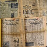 Wolverhampton Wanderers Sporting Star bound newspapers for football seasons 1953, 1954, 1955