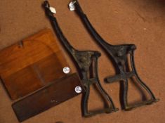 Wolverhampton Wanderers football ground Turnstile brass plaques (2) together with Chair from the old