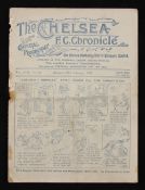 1926/1927 Chelsea v Burnley FA Cup 5th Round match programme 19 February 1927. Spine wear, staple