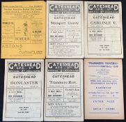 1948/1949 Gateshead match programmes to include homes Carlisle Utd, Doncaster Rovers, Tranmere