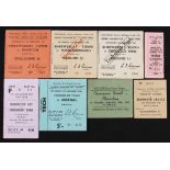 Collection of football tickets to include Shrewsbury Town v 1960/1961 Everton (FLC), 1961/1962