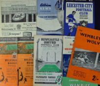 1960 Wolverhampton Wanderers Wembley run to include programmes Newcastle Utd (H+A), Charlton