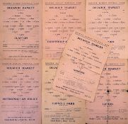 1945/1946 Isthmian League Dulwich Hamlet match programmes v Clapton, Corinthian Casuals, Romford,