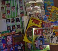 Large selection of Topps football trade cards and sticker books, petrol issued sets mostly 1990s /