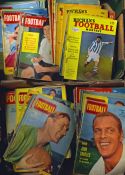 Selection of Charles Buchans Football Monthly magazines from 1951-1959 (39), 1960's (113), 1970's (