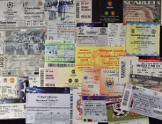 Manchester Utd abroad match tickets to include 2001 Olympiakos, 2002 Nantes, 2003 Real Madrid,