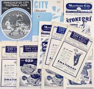 Selection of Manchester City home match programmes to include 1946/1947 Bradford Park Avenue, 1947/
