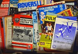 Collection of league match programmes for clubs A-L with a good variety of clubs/fixtures, (1 box of