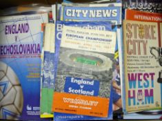 Selection of England Football Programmes mainly modern issues, Euro Champs, World Cup and more, plus