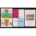 FA Cup semi-final match programmes 1953/1954 West Bromwich Albion v Port Vale, 1956/1957 Aston Villa