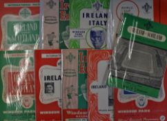 Selection of Ireland international match programmes 1953 Scotland, 1955 Scotland, 1956 Wales,