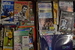 Large collection of 1970/80/90/2000 football programmes featuring many top flight teams Arsenal,