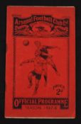 1937/1938 Arsenal v Everton football programme 1 January 1938 match programme. Fair-Good.