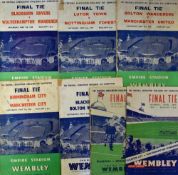 Collection of FA Cup Final match programmes to include 1949, 1951, 1953, 1956, 1958, 1959, 1960. (7)