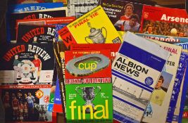 Collection of finals/semi-finals match programmes to include FA Cup, FL Cup, Charity Shields,