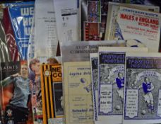 Football memorabilia selection to include West Ham Utd pennant, some menus, reserve programmes