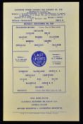 1960 Blackburn Rovers v Wrexham Football League Cup 4th Round Football Programme date 5 Dec