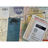 Selection of Mixed non-league football programmes with 1950's and 1960's noted and to include 1950/