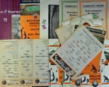 Selection of Wolverhampton Wanderers home match programmes 1946/1947 Norrkoping (Sweden), 1953/
