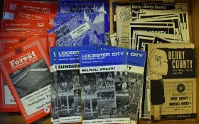 Selection of 1950s onwards Midland Club Football Programme to include Nottingham Forrest, Notts