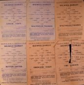 1944/1945 Dulwich Hamlet home match programmes v Epsom Town, Walton-on-Thames (December & February),