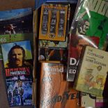 Wolverhampton Wanderers related books and DVDs together with 5 Derek Dougan books with signed