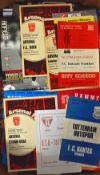 British Clubs in European competitions match programmes 1960's onwards with both homes and aways