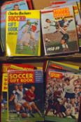 Collection of the iconic Charles Buchans Soccer Gift book annuals from 1953/1954 x 2, to 1974 (