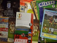 Quantity of Assorted Football Ephemera to include programmes, trade cards, magazines, press packs,