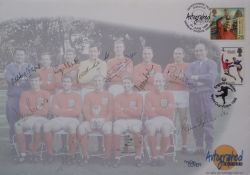 Signed England 1966 World Cup Westminster Autographed Editions series Sepia First Day Cover - signed