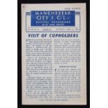 1943/1944 War Cup semi-final Manchester City v Blackpool football programme 22 April 1944, 4