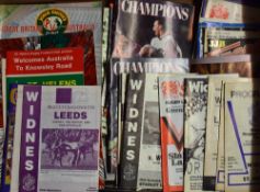 Selection of Rugby League match programmes to include 1980/1981 Fulham v Wigan (1st match for