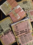 Wolverhampton Wanderers archive of football match newspaper cuttings housed in 75 folders books from