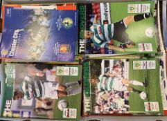Collection of football programmes with good mix of clubs/fixtures and worth a view. (1 box of