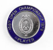 1979 Official R&A Open Golf Championship players enamel badge-played at Royal Birkdale and won by