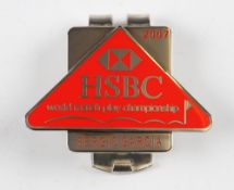 2007 HSBC European Tour World Match Play Golf Championship official players engraved enamel money