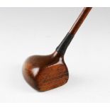 Rare and unusual centre shaft Torpedo shaped driver - socket bore thro head with half brass sole
