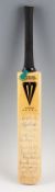 Cricket - Miniature Duncan Fearnley Cricket Bat autographed by 12 various world players to include