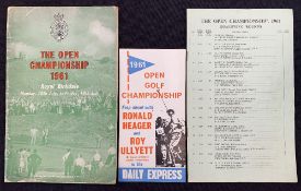Scarce 1961 Official Centenary Open Golf Championship programme - played at Royal Birkdale c/w