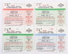 Tennis - 1983 Lawn Tennis Championships Wimbledon Tickets - To include tickets Men's Semi- Final