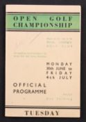 1947 Official Open Golf Championship programme (signed) - played at Royal Liverpool Golf Club on 1st