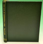 Lewis, Peter signed leather copy - "The Dawn of Professional Golf - The Genesis of the European Tour