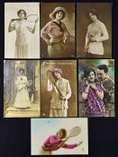 Tennis Postcard Selection includes a mixed selection of Tennis Postcards depicting female tennis