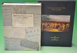 Johnston, Alastair J. & Johnston, James F -- signed - "The Chronicles of Golf: 1457 to 1857" 1st