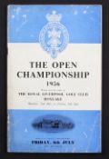 1956 Official Open Golf Championship programme - played at Royal Liverpool Golf Club for the final