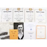 Cricket - Selection of Cricket Ephemera: To consist of Press photograph, Horlicks Award certificates