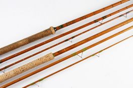 2x Sealey split cane course rods - Sealey 10ft 6in 3pc split cane with agate lined butt and tip