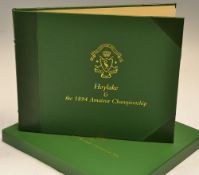 Hamilton, David and Bell, B.T. And signed - "Hoylake and the 1894 Amateur Championship" 1st ed