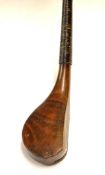 James Wilson St Andrews elegant longnose play club c.1850 - the head stamped J. Wilson and shows the