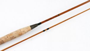 Hardy Bros split cane trout fly rod - The Perfection 7ft 2pc line 4-5 # - ser.no C28317 complete